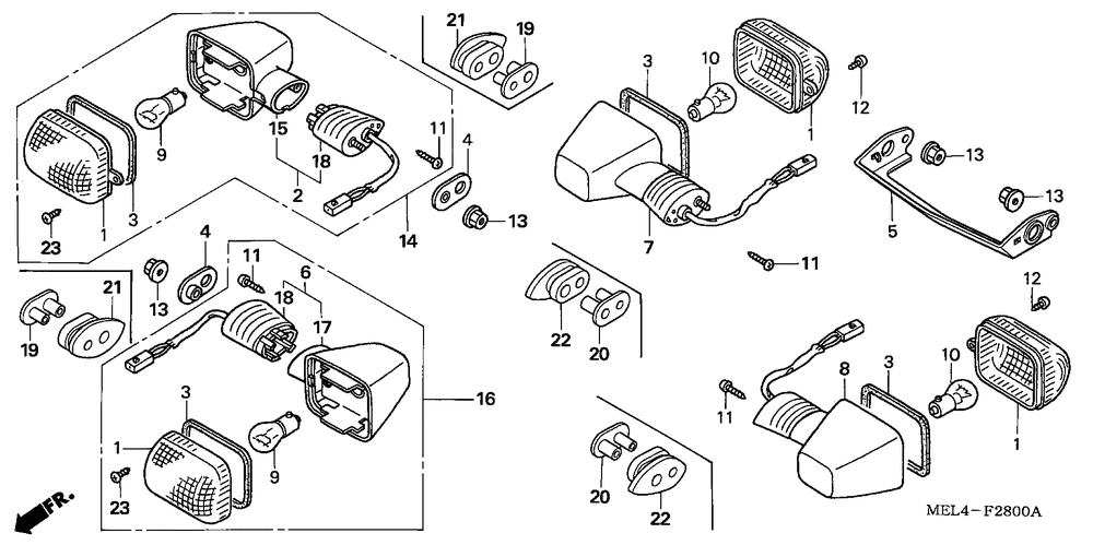 Front & rear turn signal