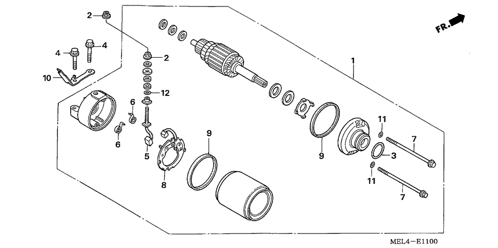 Starting motor