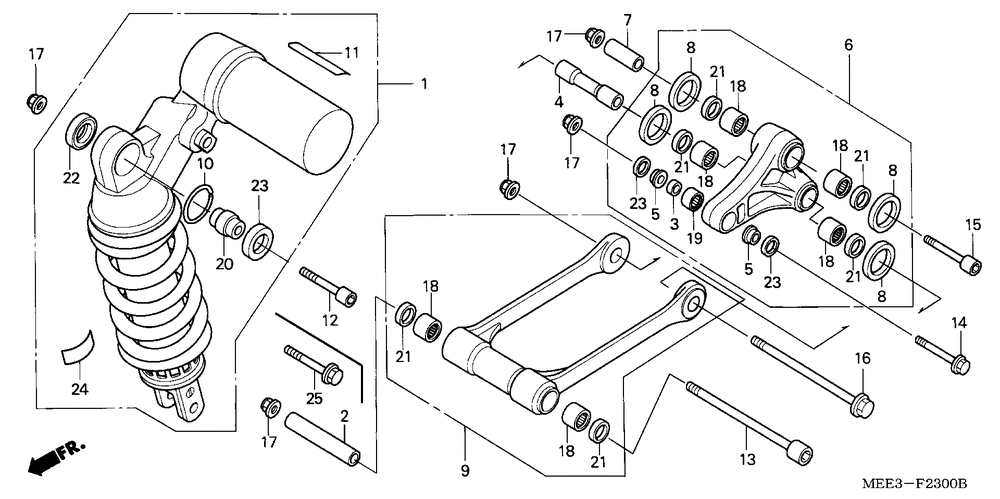 Rear shock absorber