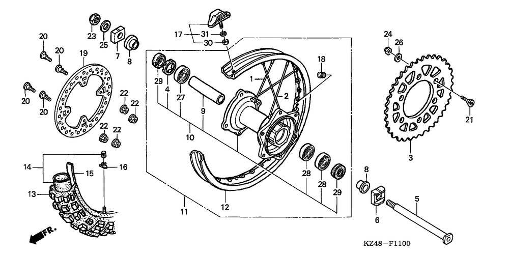 Rear wheel