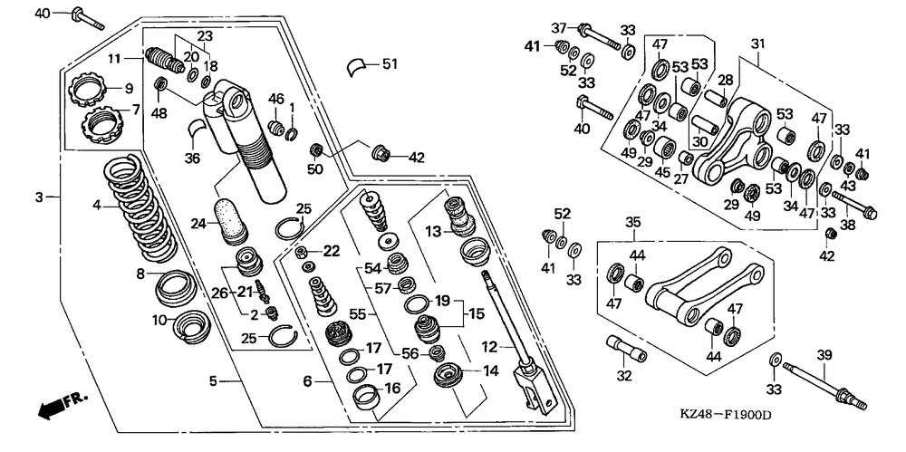 Rear shock absorber