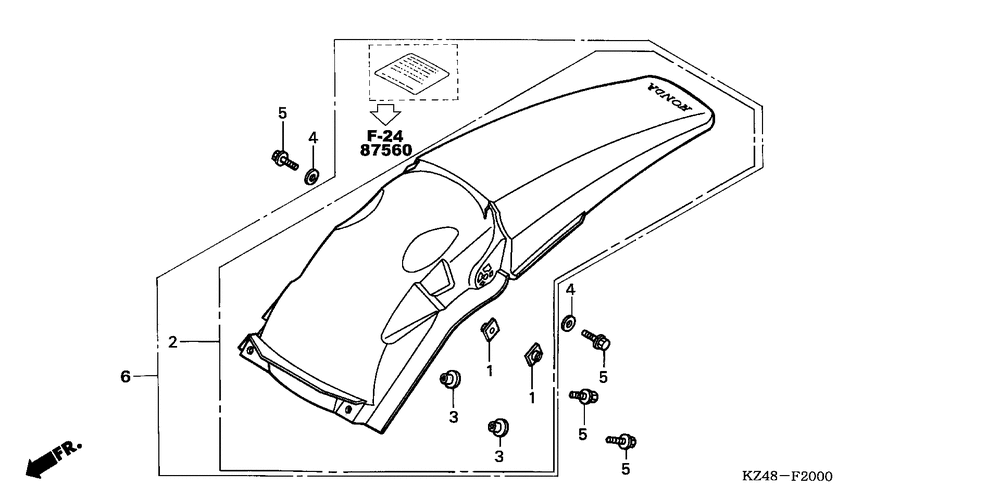 Rear fender