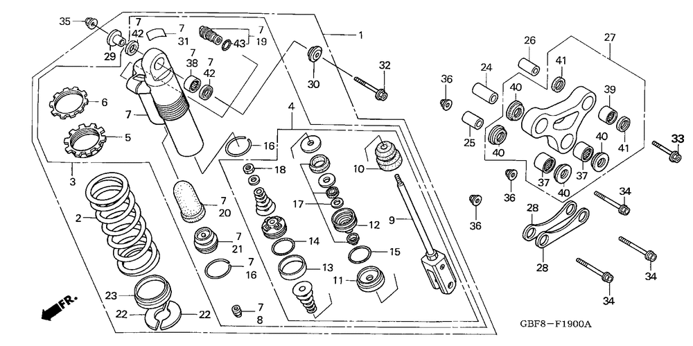 Rear shock absorber