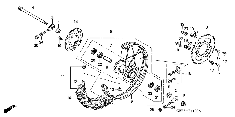 Rear wheel