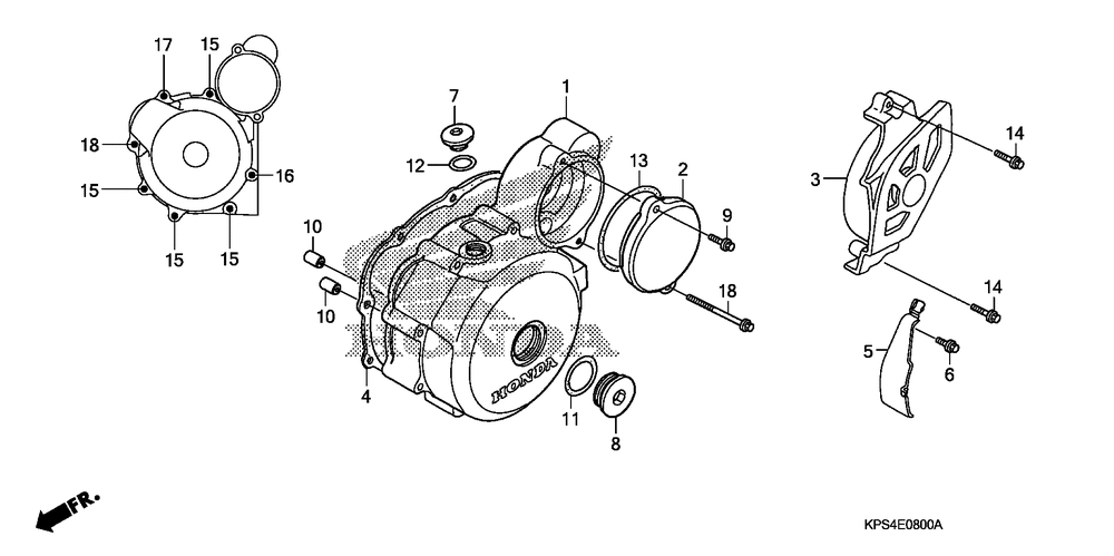 Left crankcase cover