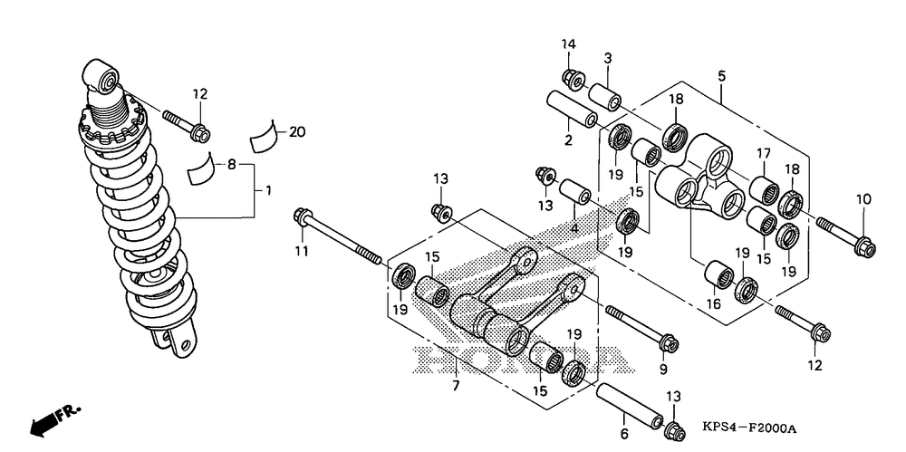 Rear shock absorber