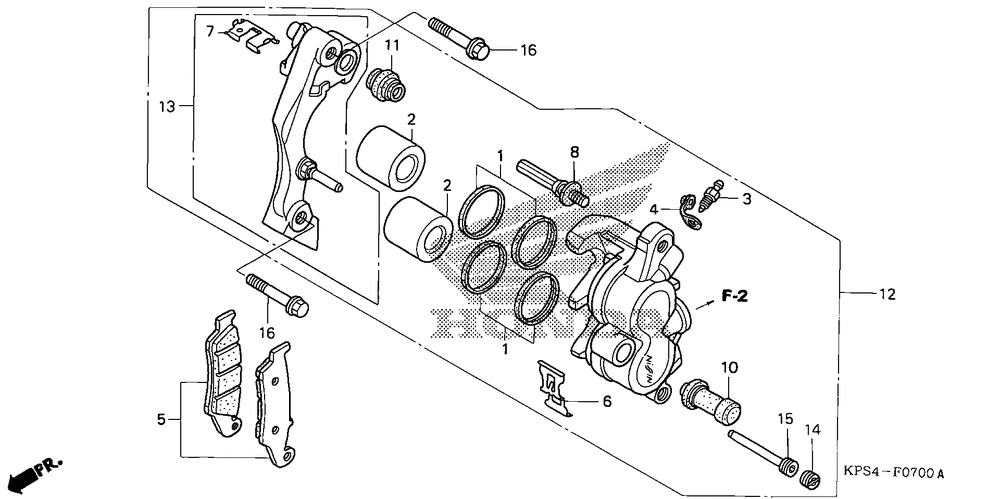 Front brake caliper