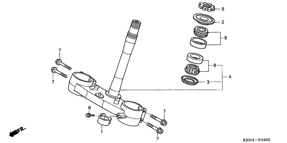 Steering stem (04-07)