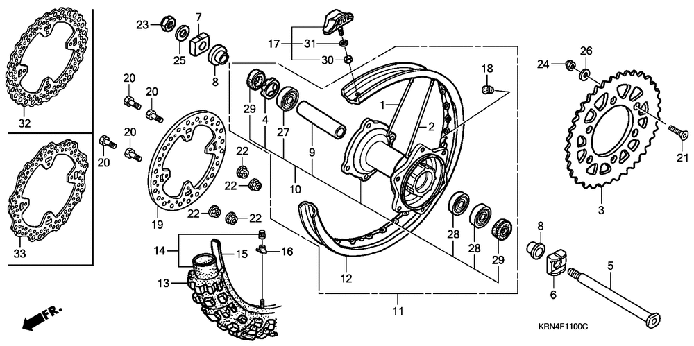 Rear wheel