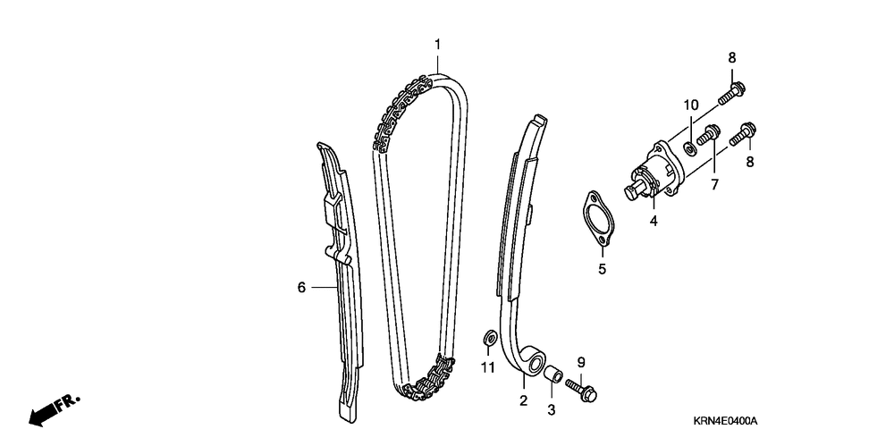 Cam chain & tensioner