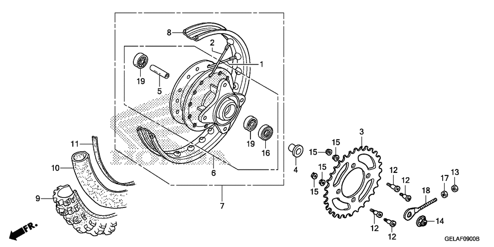 Rear wheel