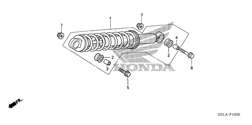 Rear shock absorber