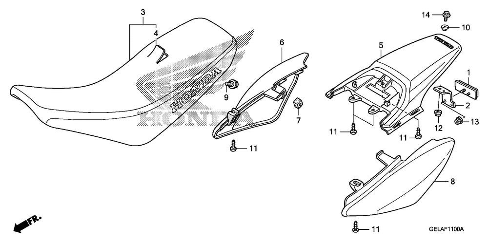 Seat & rear fender