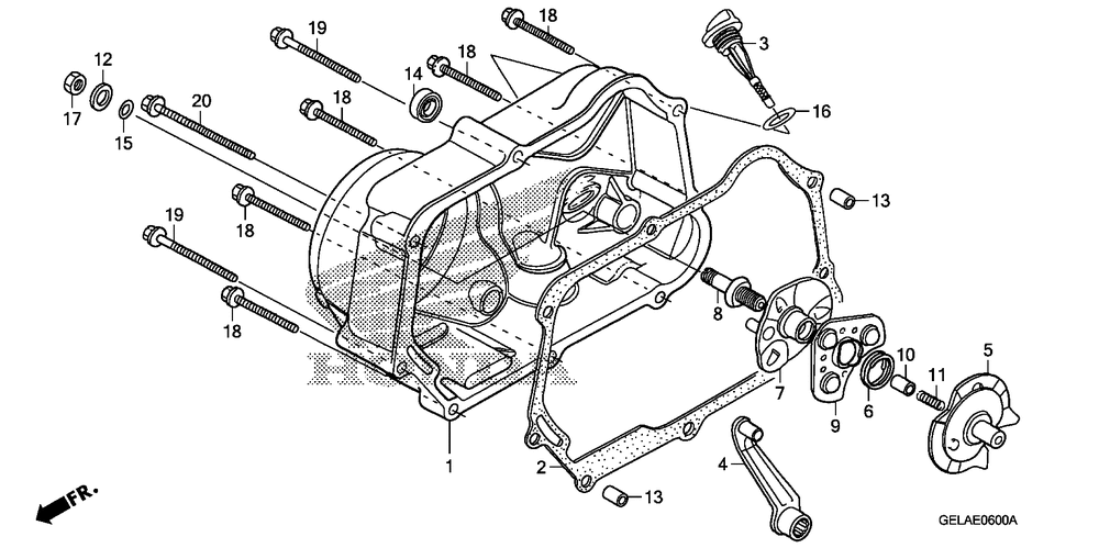 Right crankcase cover