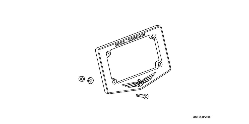 License plate frame(chrome)