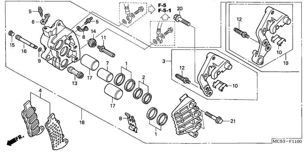 Right front brake caliper