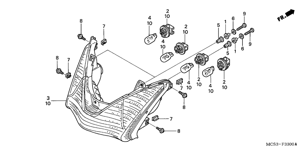 Rear combination light