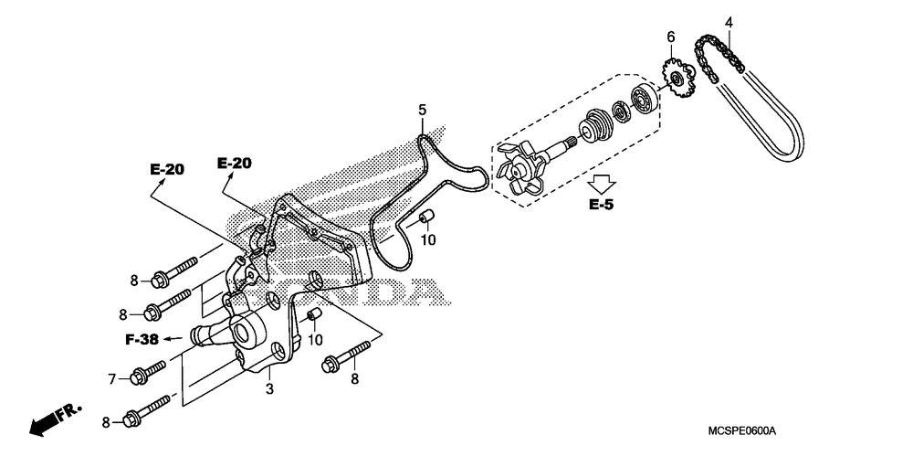 Water pump cover