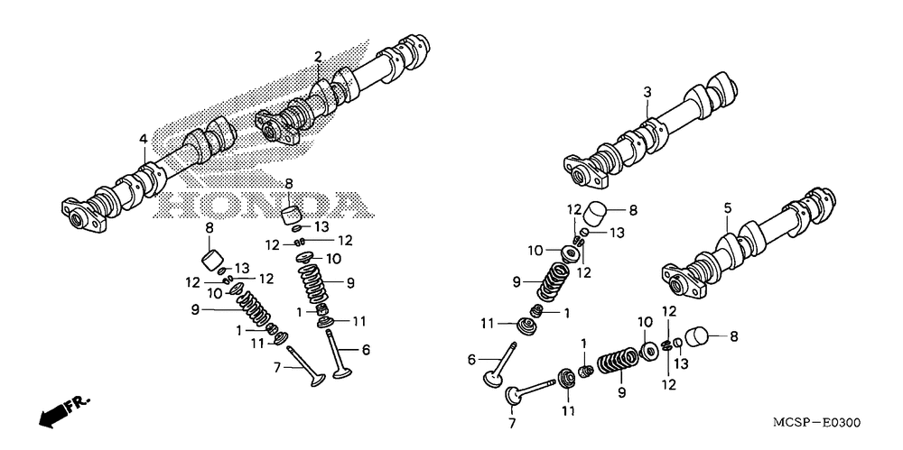 Camshaft & valve