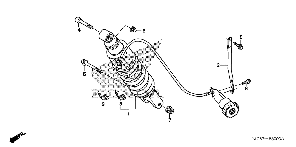 Rear shock absorber