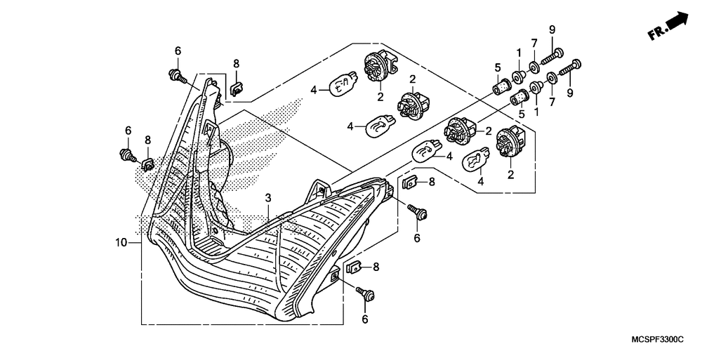 Rear combination light