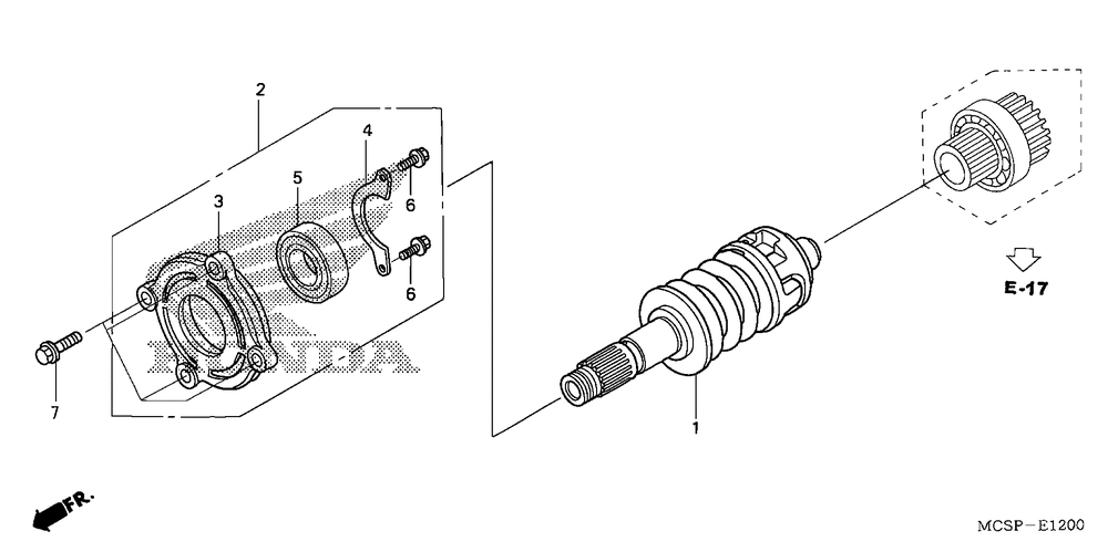 Primary shaft