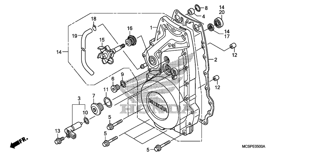 Front crankcase cover