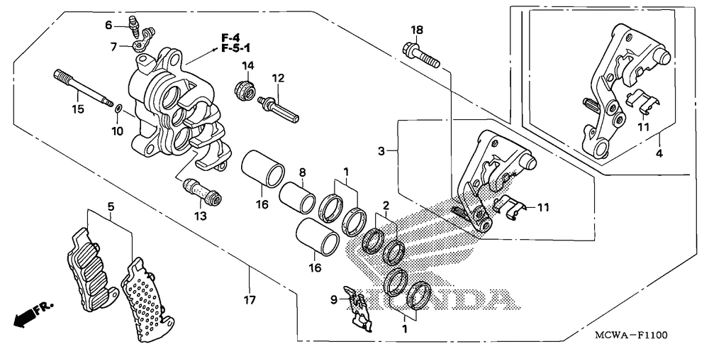 Right front brake caliper