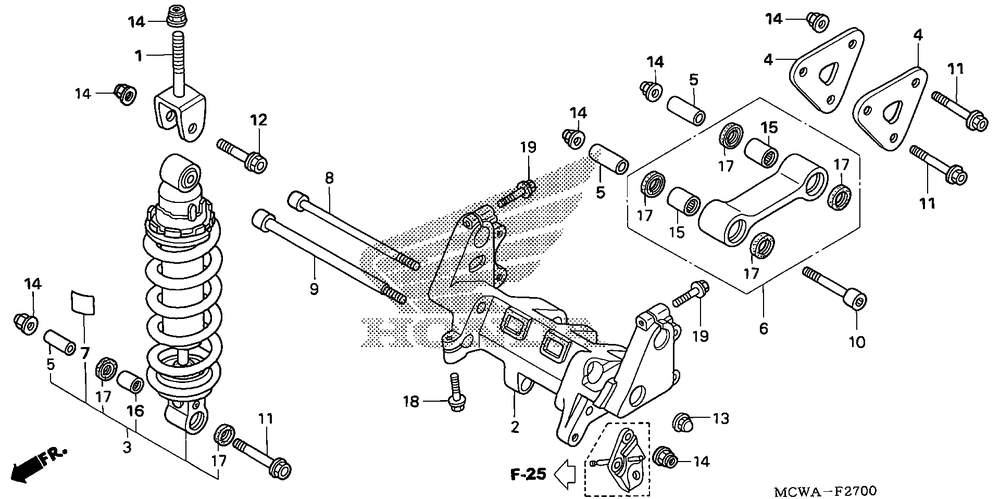 Rear shock absorber