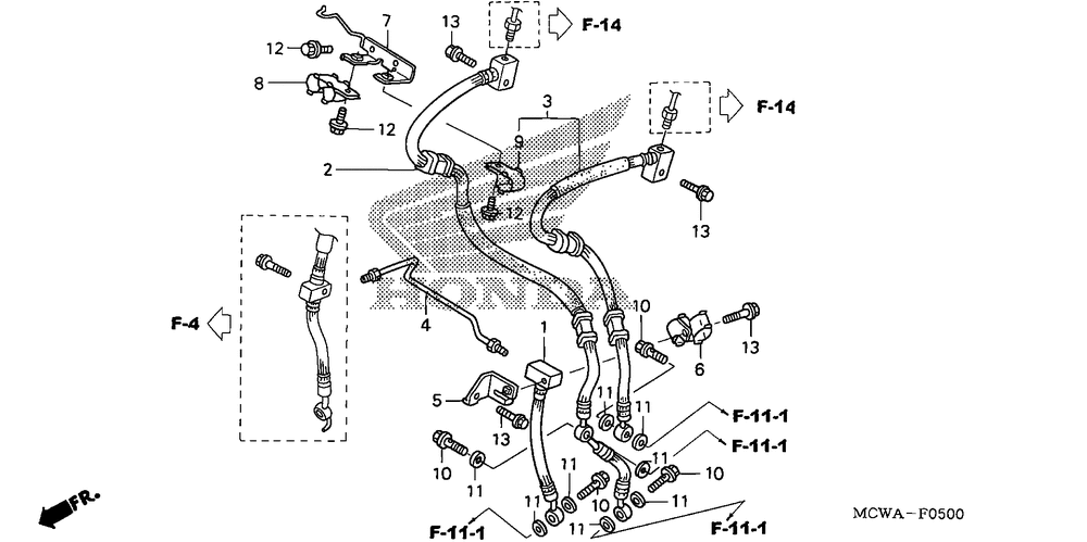 Front brake hose