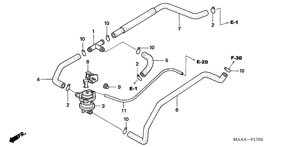 Air injection controlvalve