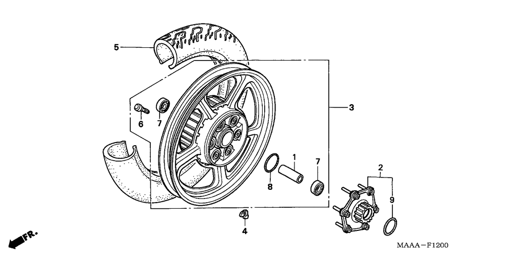 Rear wheel