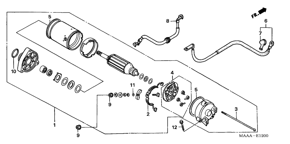 Starting motor