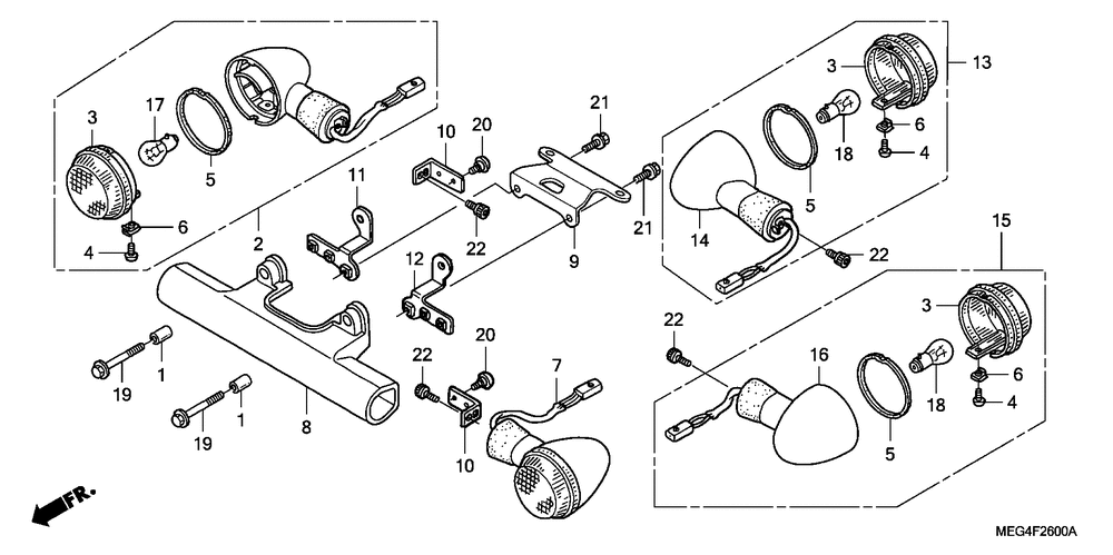 Front & rear turn signal