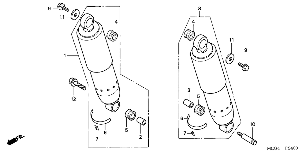 Rear shock absorber