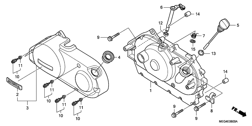 Right crankcase cover