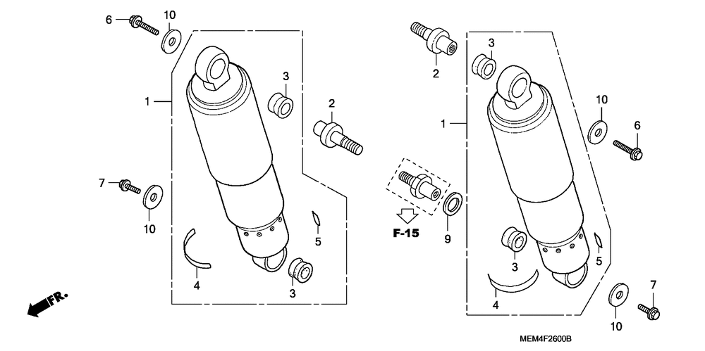 Rear shock absorber