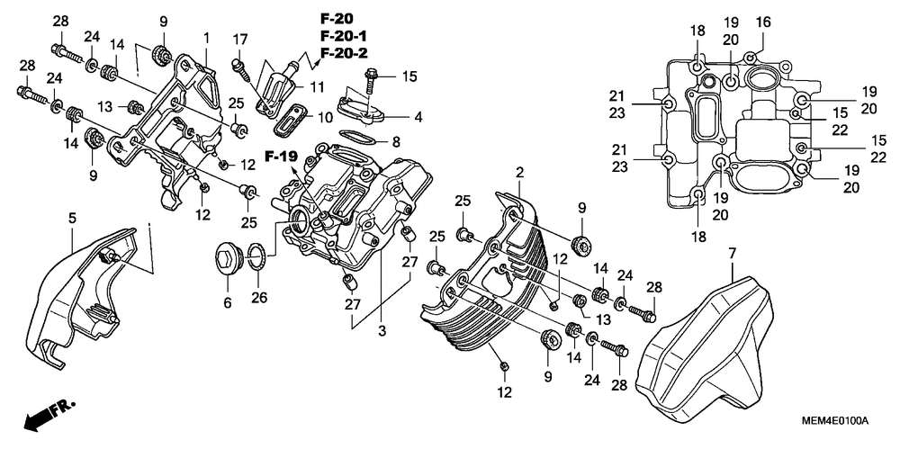 Front cylinder head cover