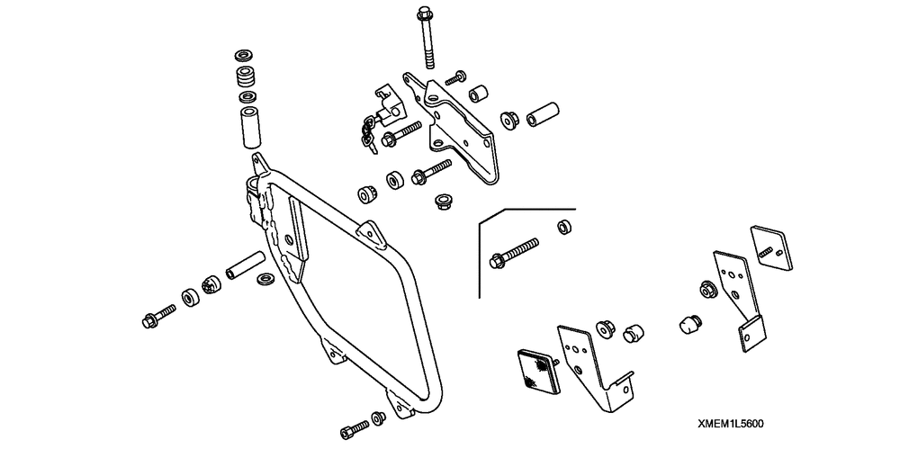 Saddlebag mountingbracket