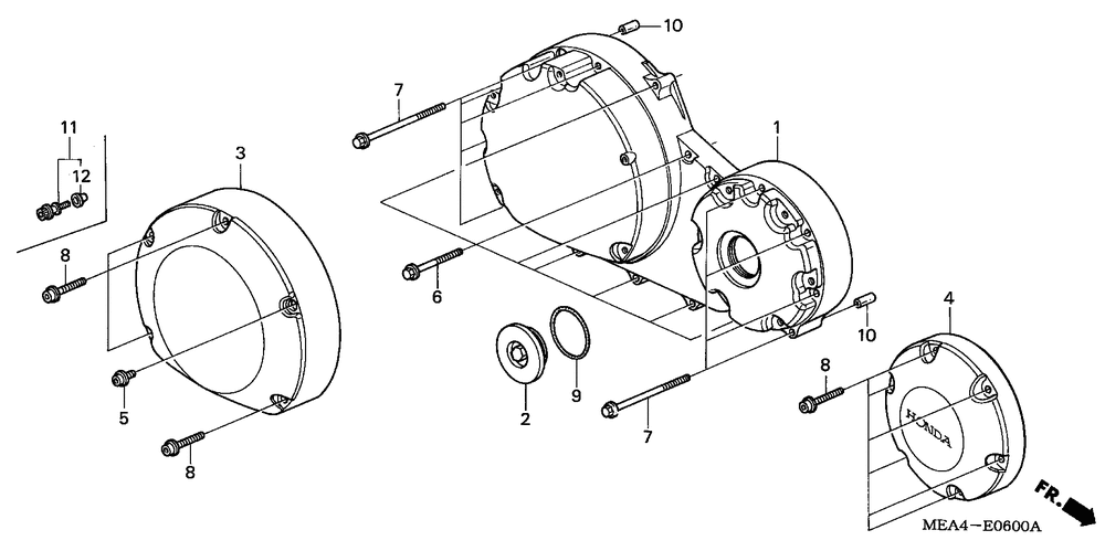 Right crankcase cover