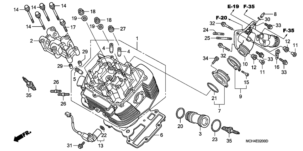 Cylinder head (fr.)