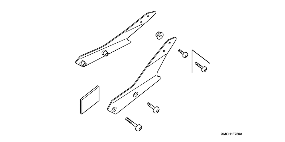 Backrest rr. carriermount brackets