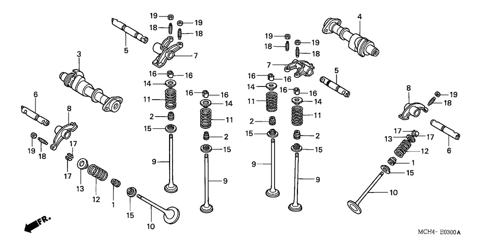 Camshaft & valve