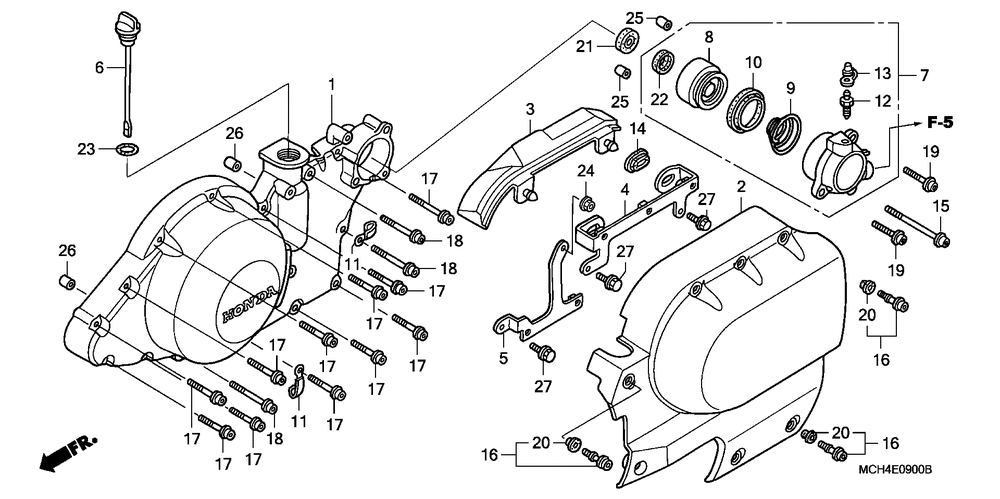 Left crankcase cover