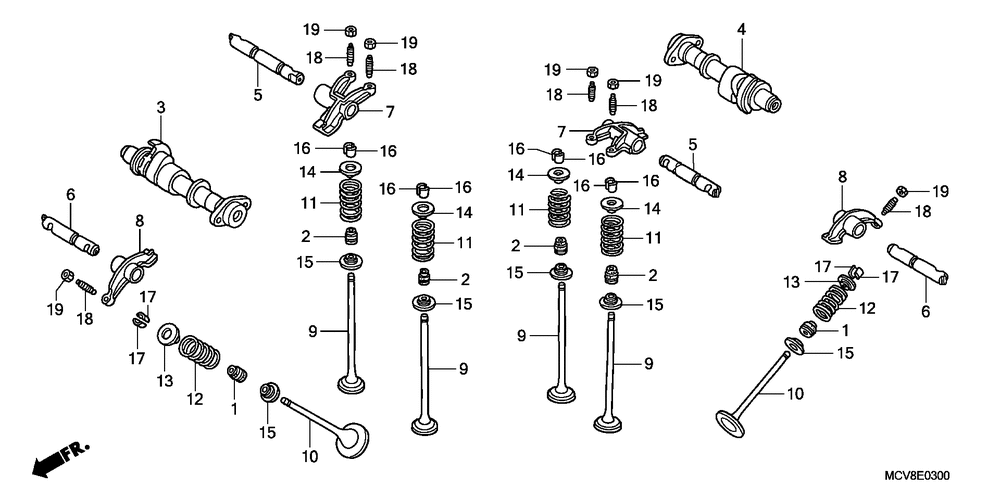 Camshaft & valve