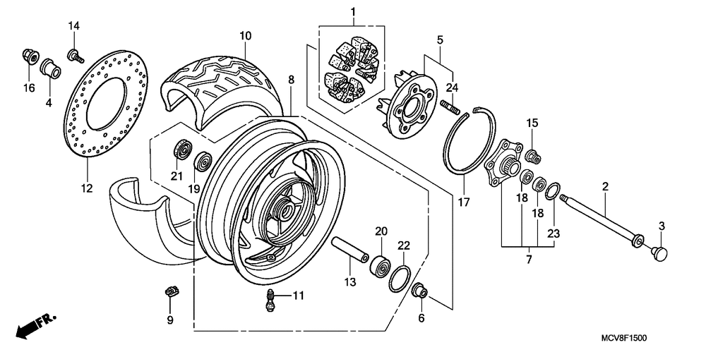 Rear wheel (1)