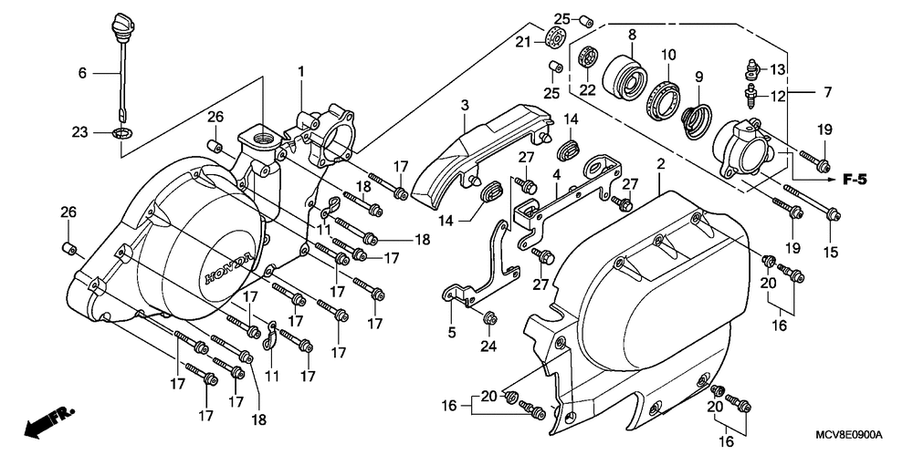 Left crankcase cover