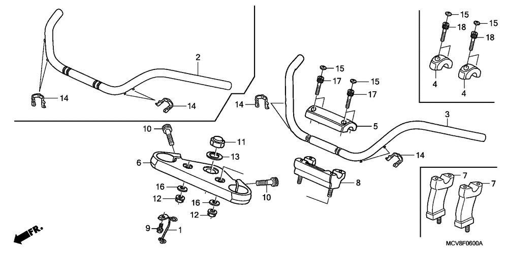 Handlebar & top bridge