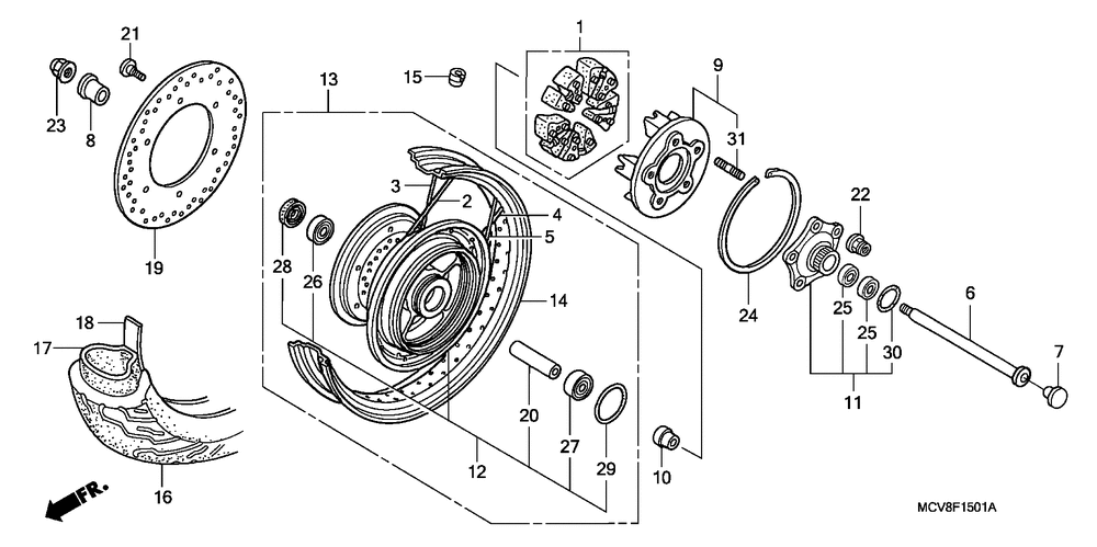 Rear wheel (2)