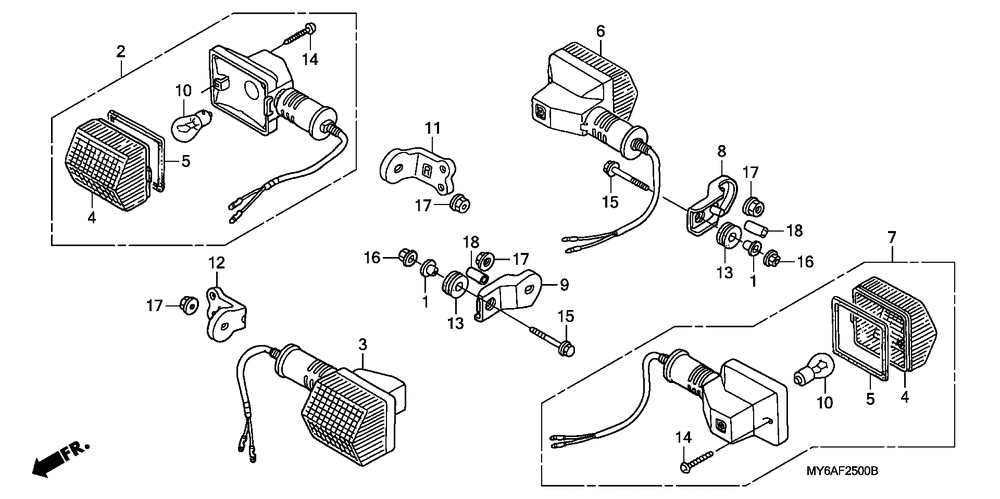 Front & rear turn signal